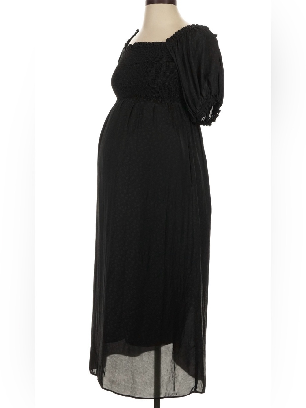 Hatch Size 0 Extra Small / Small Black Maternity Maxi Dress